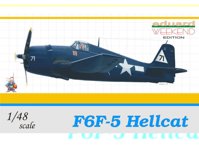 Сборная модель Американский палубный истребитель Grumman F6F-5 Hellcat