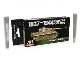 Набор лаковых красок цвета танков Panzer 1937-1944 годов / 1937-1944 Panzer Colors