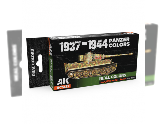 Набор лаковых красок цвета танков Panzer 1937-1944 годов / 1937-1944 Panzer Colors