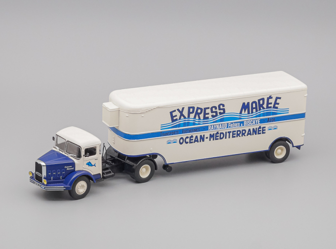 BERNARD 150mb Truck Semi-frigo Express Maree Transports (1951), cream / blue
