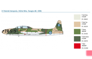 Сборная модель Самолет T-33A SHOOTING STAR