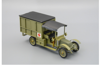 RENAULT EE (1915) санитарный фургон, зеленый