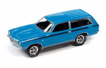 CHEVROLET Camaro SS (1967), gold , CHEVROLET Stinger Wagon (1972), blue with black stripes 
