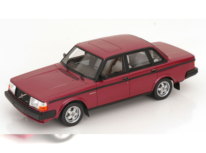 VOLVO 244 Turbo, darkred-metallic