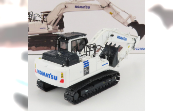 KOMATSU Pc210lc Escavatore Cingolato - Tractor Excavator, White Black