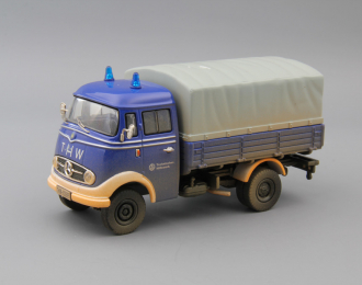 MERCEDES-BENZ L319 THW Pritschenwagen, blue / grey