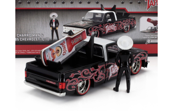 CHEVROLET C-10 Pick-up Tapatio (1985) With Charro Figure, Black White