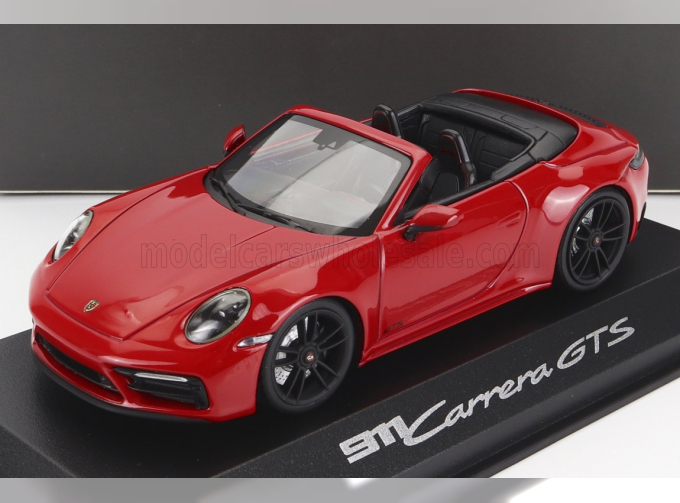 PORSCHE 992 Carrera GTS Cabriolet, red