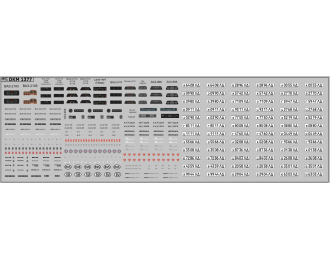 Декаль элементы легкового автомобиля