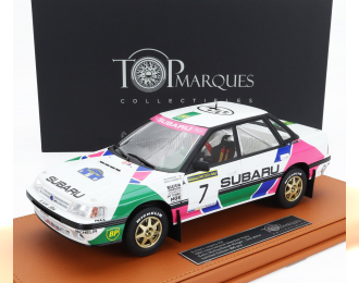 SUBARU Legacy Rs №7 2nd Swedish Rally (1992) Colin Mcrae - Derek Ringer, White Green Pink