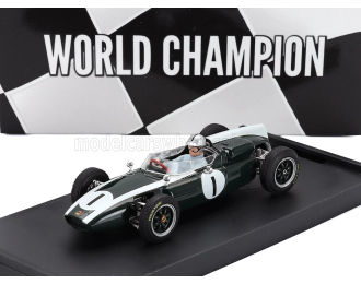 COOPER F1 T53 №1 World Champion Winner British Gp (1960) Jack Brabham - With Driver Figure, Green