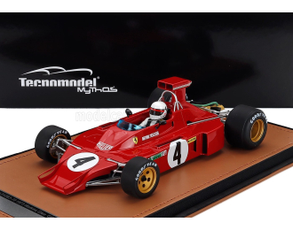 FERRARI F1 312 B3 N 4 Usa Watkins Glen Gp Arturo Merzario (with Pilot Figure) (1973) , Red