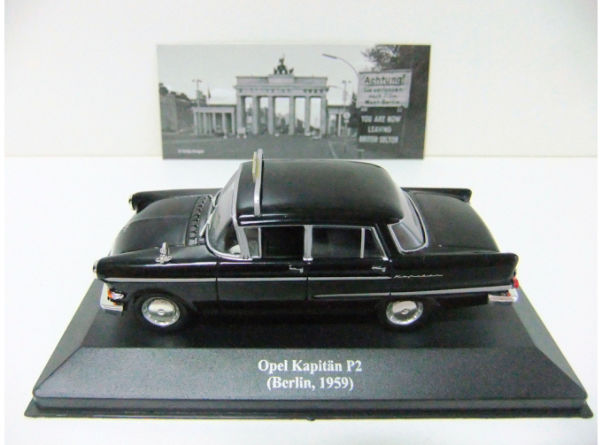 OPEL Kapitän P2 (Berlin, 1959), Collection Les Taxis du monde, black