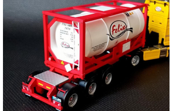 Полуприцеп-газовоз Transportes Felix, white / red