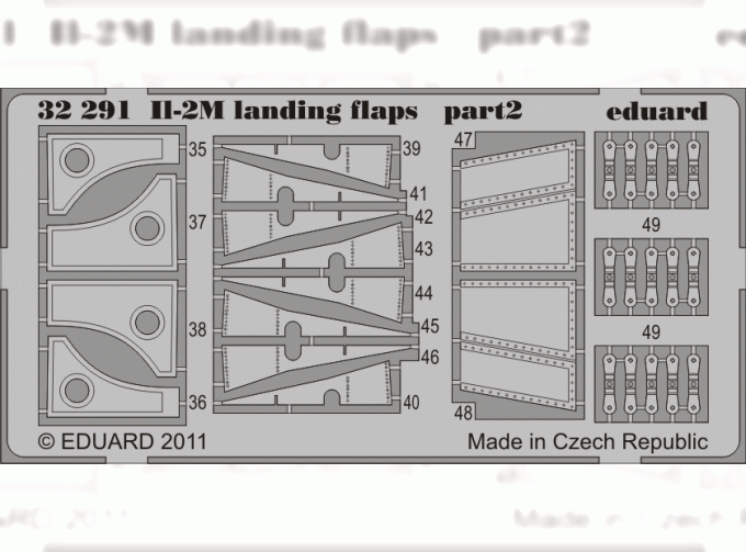 Фототравление для IL-2m landing flaps