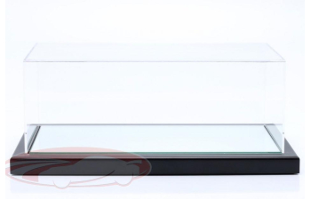 Бокс акриловый с металлическим каркасом и зеркальным подиумом