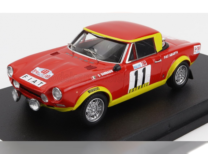 FIAT 124 Abarth N 11 Rally Tap (1974) S.barbasio - P.sodano, Red Yellow