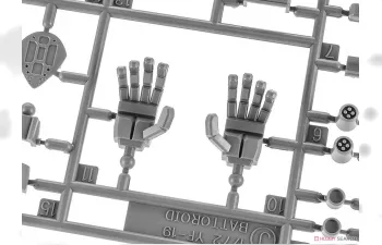 Сборная модель боевого робота YF-19 Battroid "Macross Plus", вселенная Макросс