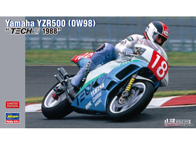 Сборная модель мотоцикл YAMAHA YZR500 (0W98) "TECH21 1988" (Limited Edition)