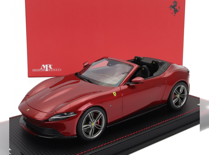 FERRARI Roma Spider Open (2020) - Con Vetrina - With Showcase, Rosso Imola - Red