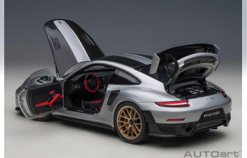 PORSCHE 911 991-2 Gt2 Rs Weissach Package (2019), silver
