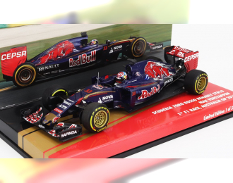 RENAULT Str10 TORO ROSSO F1 №33 (first F1 Race) Melbourne Australian Gp (2015) Max Verstappen, Blue Red Gold