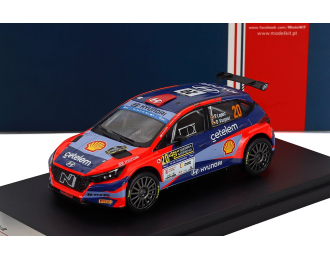 HYUNDAI I20 N Rally2 Team Hyundai Motor Espana N 20 Wrc Rally Sierra Morena (2025) Pepe Lopez - David Vazquez, 2 Tone Blu Red Fluo