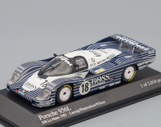 PORSCHE 956 BOSS N 18 24h LE MANS 1983 LAESSIG - PLANKENHORN - WILSON, blue / white