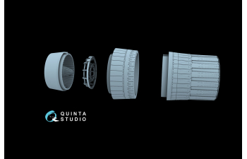 Сопла двигателей Су-30СМ (в форсажном режиме) (Звезда)