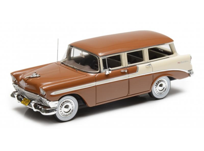 Chevrolet Bel Air Beauville wagon 1956 (brown / cream)