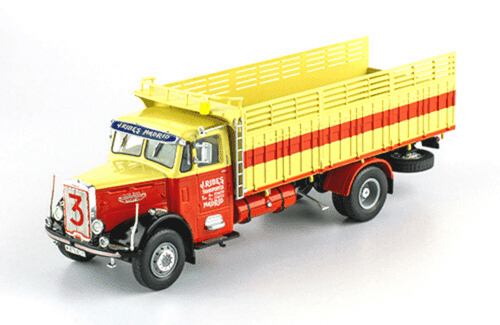 LEYLAND Beaver (1958) JOAQUIN RIBES TRANSPORTES, yellow / red
