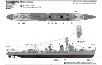 Сборная модель Эсминец ВМС Японии ISOKAZE "Super Detail", в комплект входит фототравление (Limited Edition)