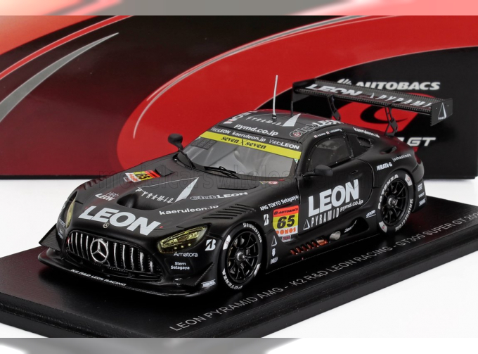 MERCEDES-BENZ Amg Gt3 Evo Team Leon Racing №65 Gt300 Class Super Gt (2025) Naoya Gamou - Togo Sugunami, Matt Black
