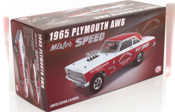 PLYMOUTH AWB Mister Speed (1965), red white