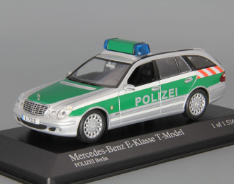 MERCEDES-BENZ E-Class T-modell Polizei Berlin W211 (S211), silver / green