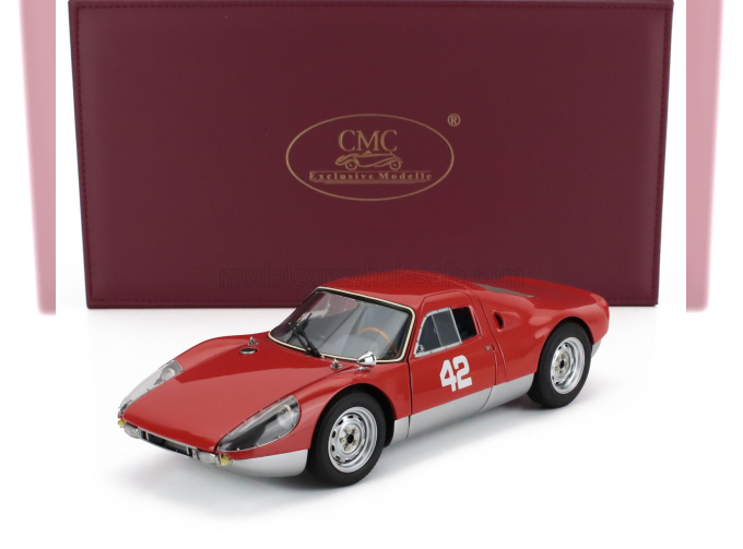 PORSCHE 904 Carrera Gts Ch.904-043 №42 Pebble Beach Auctions (2017), Red Silver