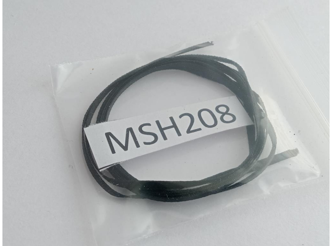 Материал для ремней и строп ширина 2 мм черный , длинна 1 метр