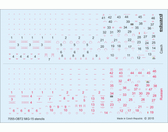MiG-15 / MiG-15bis stencils