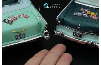 3D Декаль Автомобильные номера США, западные штаты, 1950-1960 (для всех моделей) (на метал. основании), часть2