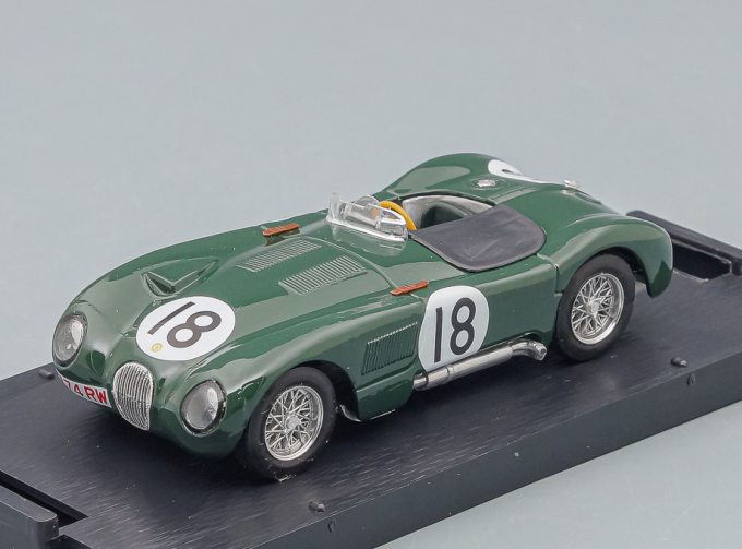 JAGUAR C-type 3.4l Team Jaguar Cars Ltd N18 Winner 24h Le Mans (1953) T.Rolt - D.Hamilton, British Racing Green