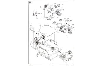 Сборная модель Автомобиль повышенной защищенности M1280 LMTV + полуприцеп M1101