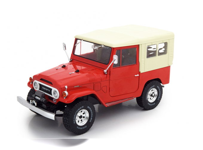 Toyota Land Cruiser FJ40 1967 красный с бежевым тентом