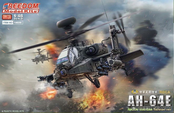 Сборная модель AH-64E Roca Taiwan Ver High Detail -Attack Helicopter 