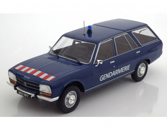 Peugeot 504 Break, blau, Gendarmerie, 1976, Turen und Hauben geschlossen