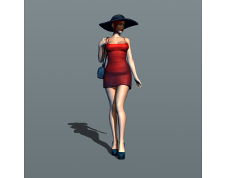 Фигурка Светская львица 2, окрашенная