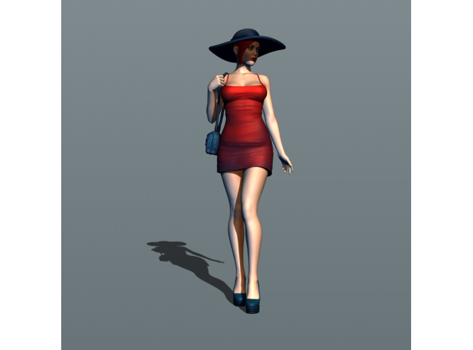 Фигурка Светская львица 2, окрашенная