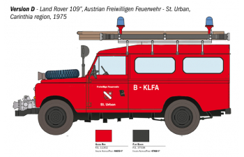 Сборная модель Land Rover Iii Series 109 Hampshire Service Fire Engine (1961)