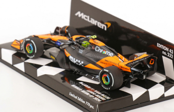 McLAREN F1 Mcl38 Team Mclaren №4 Season (2024) Lando Norris, Orange Black