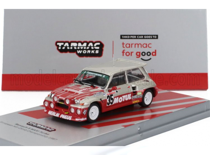 RENAULT R5 Maxi Turbo Philips (night Version) №35 European Hill-climb Championship (1987) - Giovanni Rossi, Red Silver
