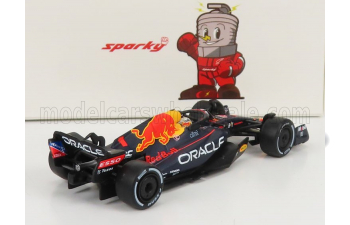 RED BULL F1 Rb18 Team Oracle Red Bull Racing №1 Season World Champion (2022) Max Verstappen, Matt Blue Yellow Red